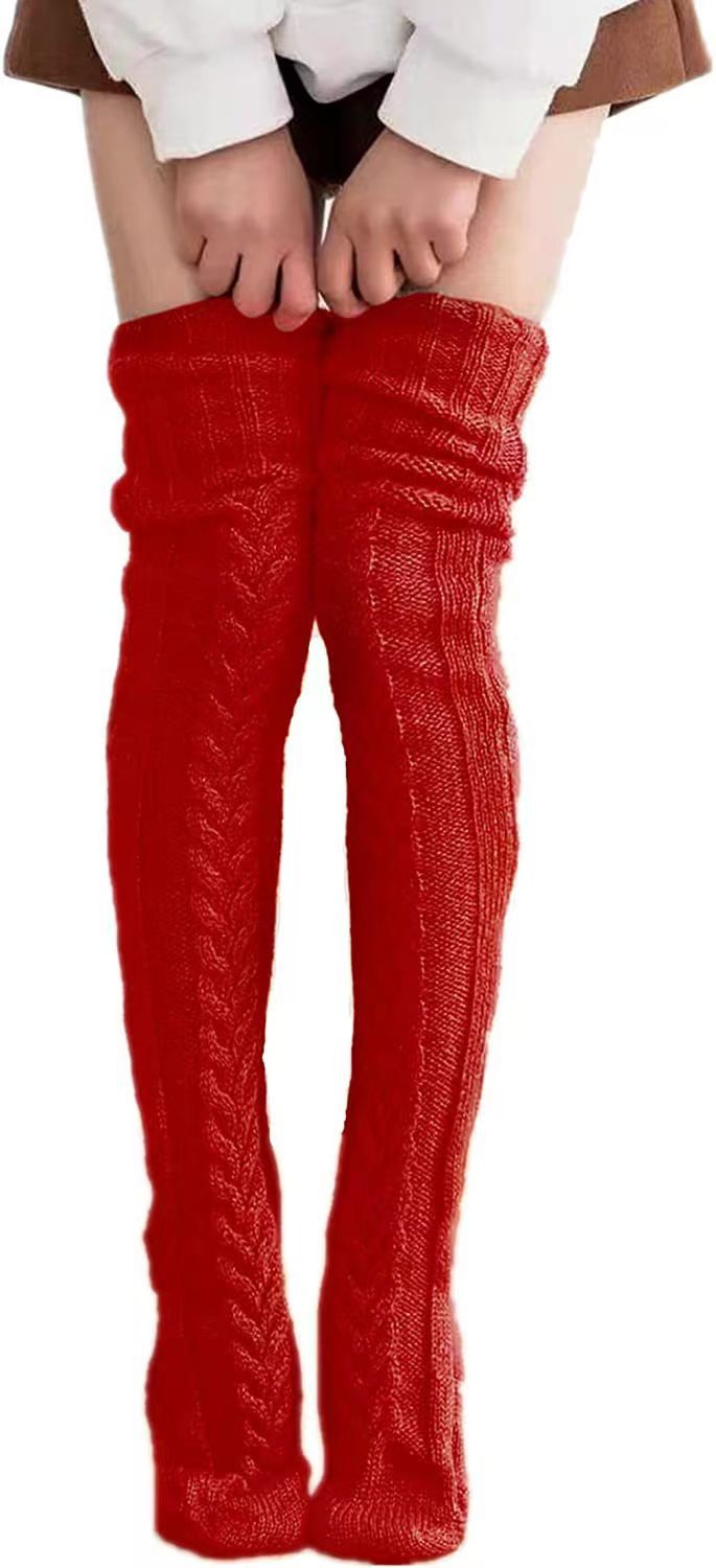 thigh-high socks
