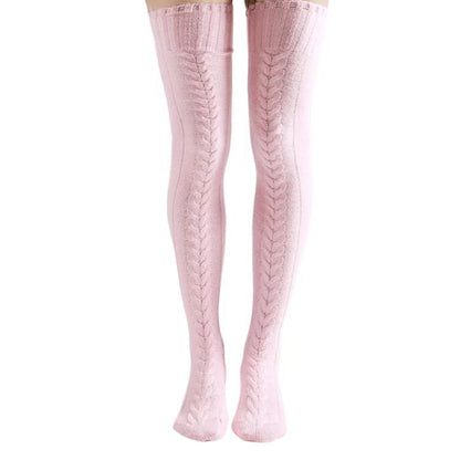 thigh-high socks
