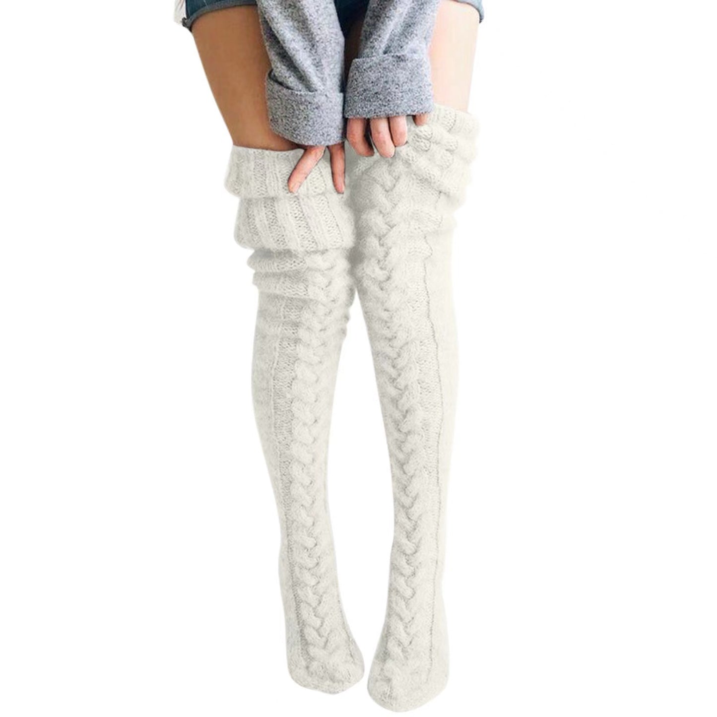 thigh-high socks