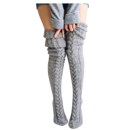 thigh-high socks