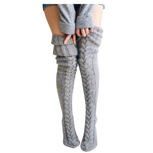 thigh-high socks