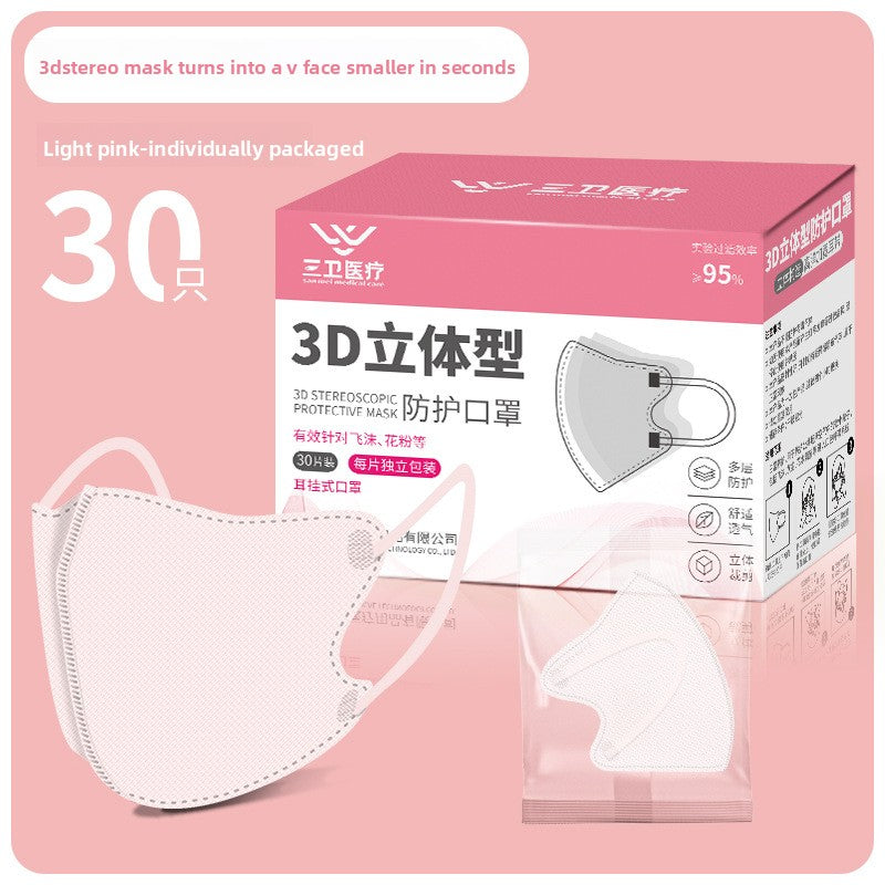 Thin 3D stereoscopic mask