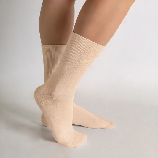 Thin bamboo fiber sugar foot care socks