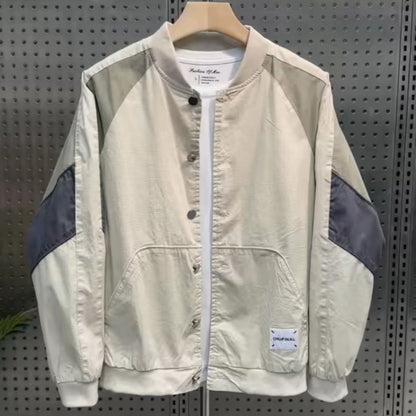Thin Baseball Collar Jacket