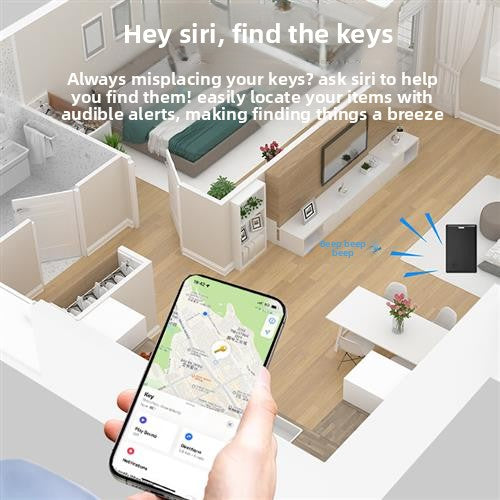 Thin Bluetooth Tracker for Apple Find My