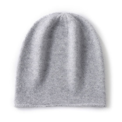 Thin cashmere knit hat