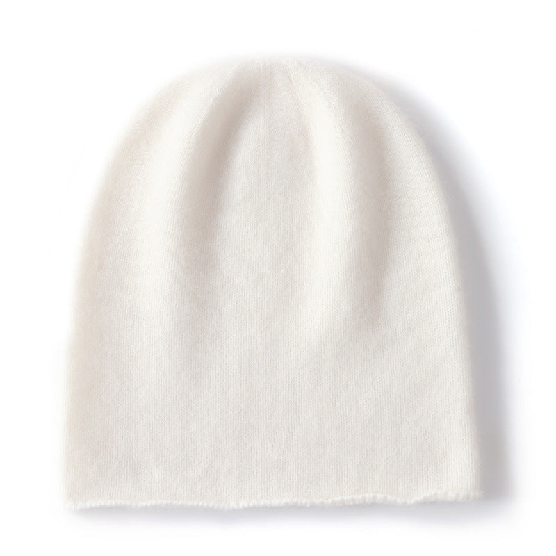 Thin cashmere knit hat