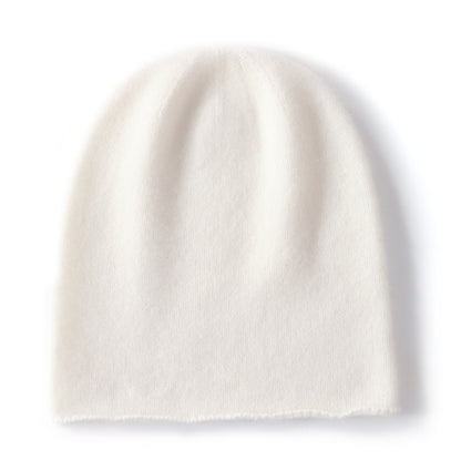 Thin cashmere knit hat