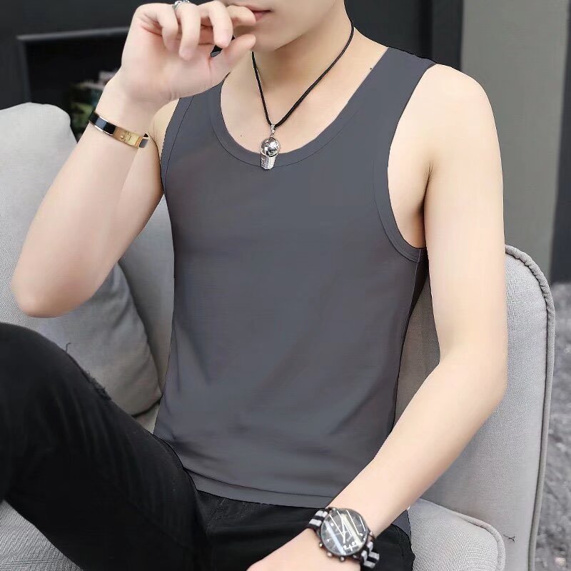 Thin ice silk vest
