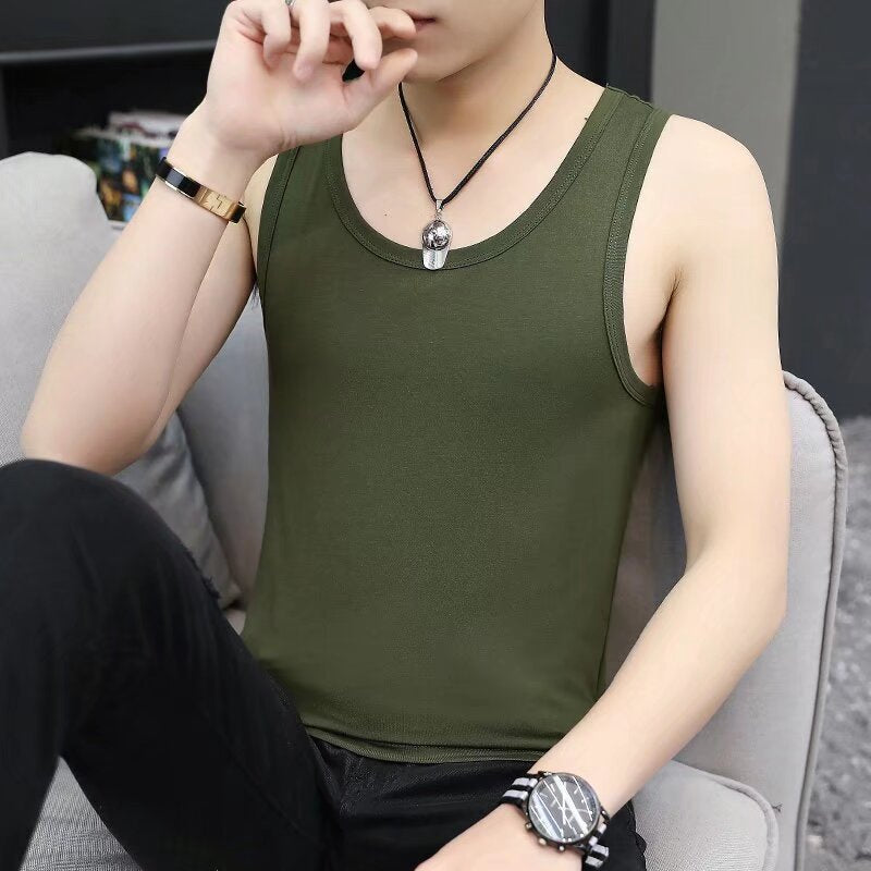 Thin ice silk vest