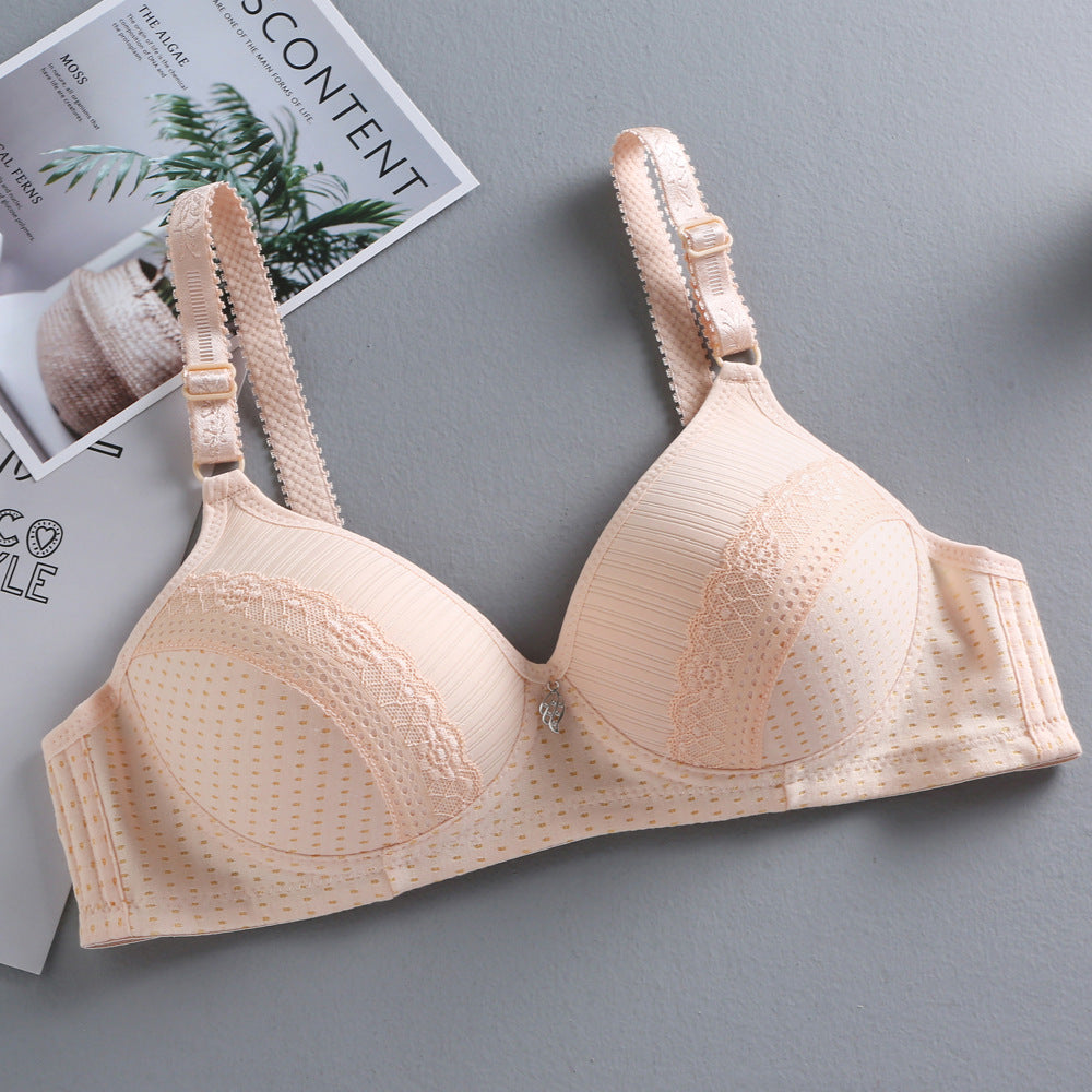Thin lace bra without underwire
