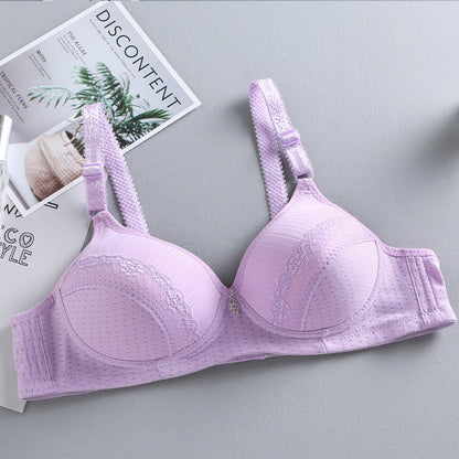 Thin lace bra without underwire