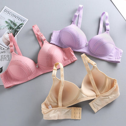 Thin lace bra without underwire