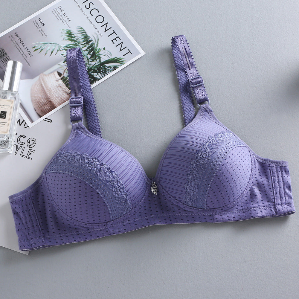 Thin lace bra without underwire