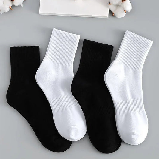 Thin mid-calf socks