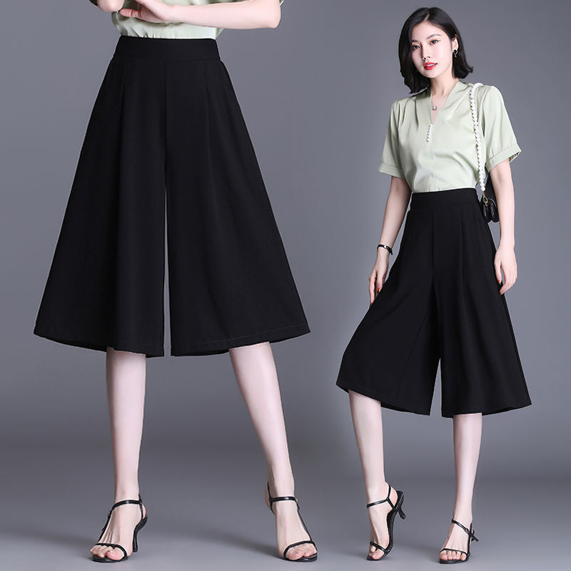 Thin Wide-Leg Pants for Women