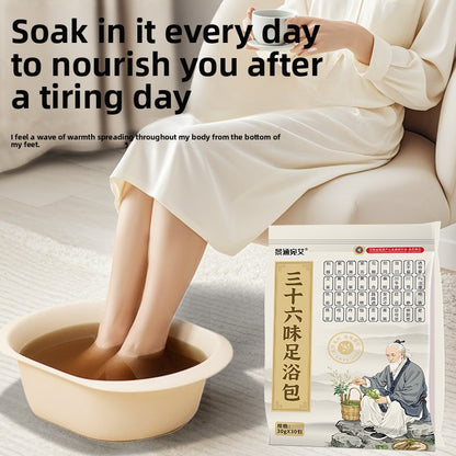 Thirty-Six Flavors of Foot Soaking Herbs Foot Bath Bags