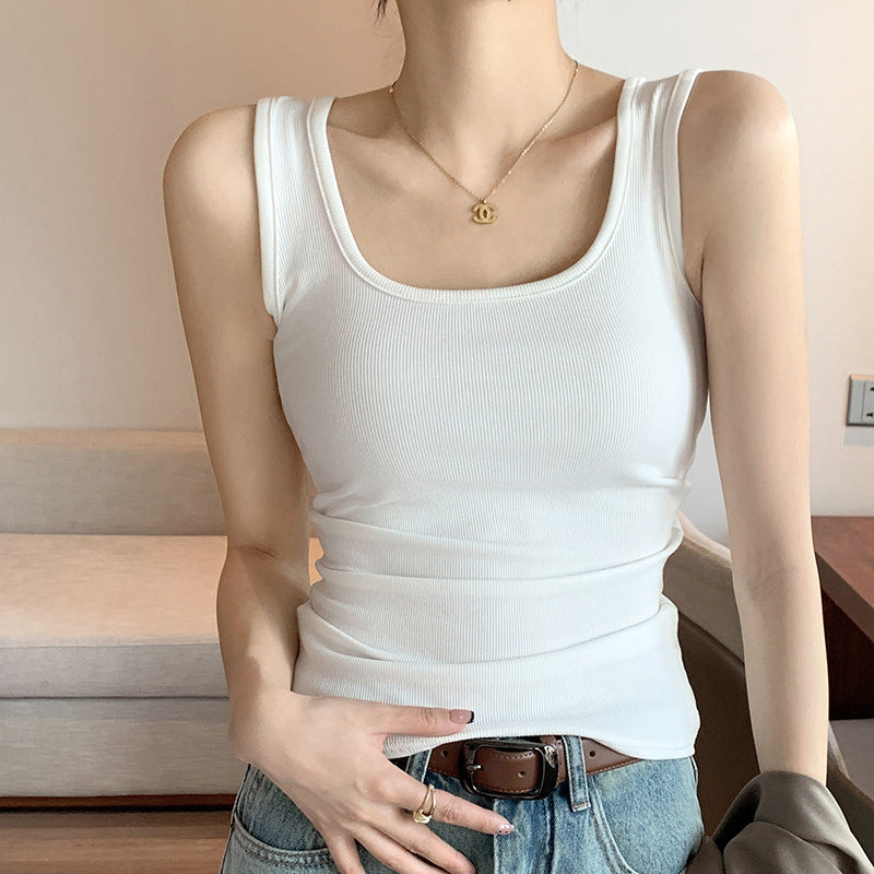 Threaded anti-glare sleeveless thin inner layer