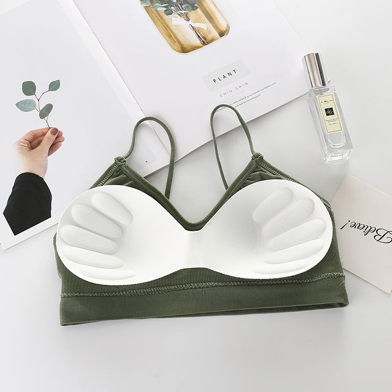 Threaded undergarments without steel rings with chest pads