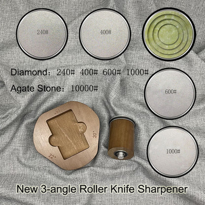 Three-Angle Roller Sharpener