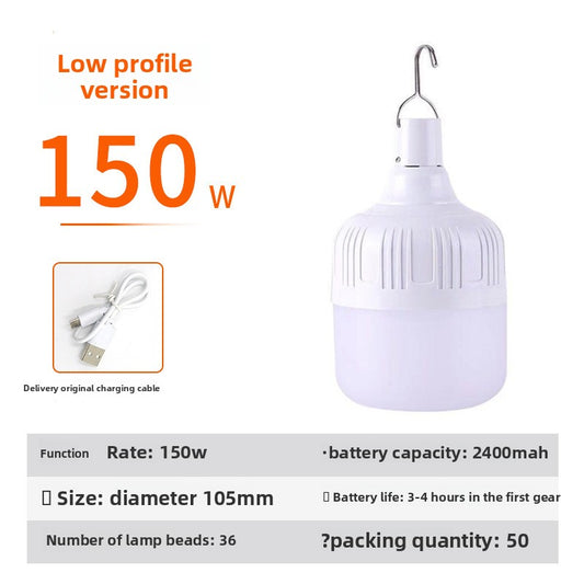 Three-color adjustable usb charging bulb