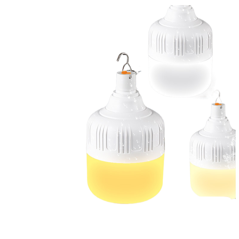 Three-color adjustable usb charging bulb