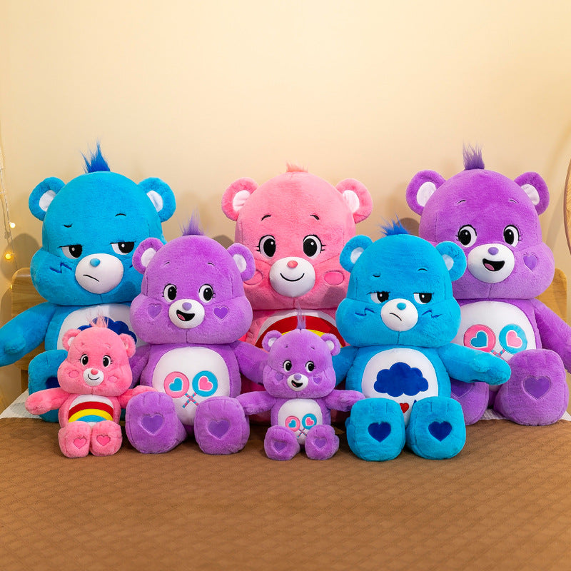 Three-Color Bear Plush Doll Rainbow Stuffed Toy