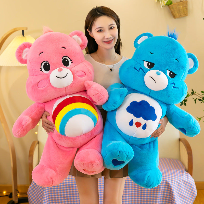 Three-Color Bear Plush Doll Rainbow Stuffed Toy