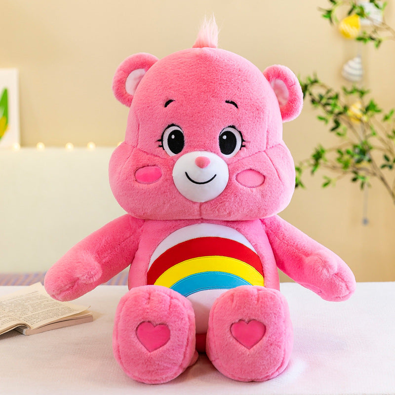 Three-Color Bear Plush Doll Rainbow Stuffed Toy
