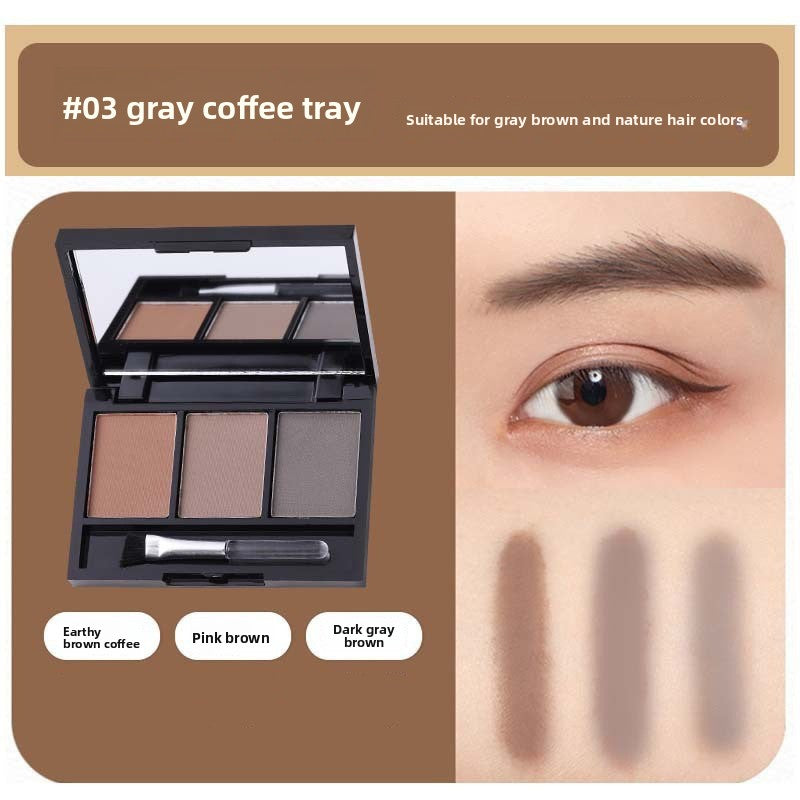 Three-Color Eyebrow Powder Palette