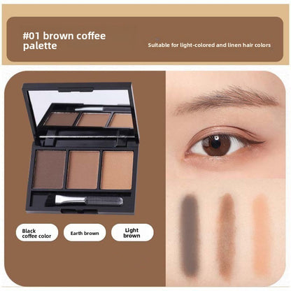 Three-Color Eyebrow Powder Palette