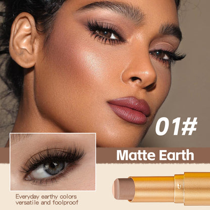 Three Color Eyeshadow Stick Shimmer Metallic Finish