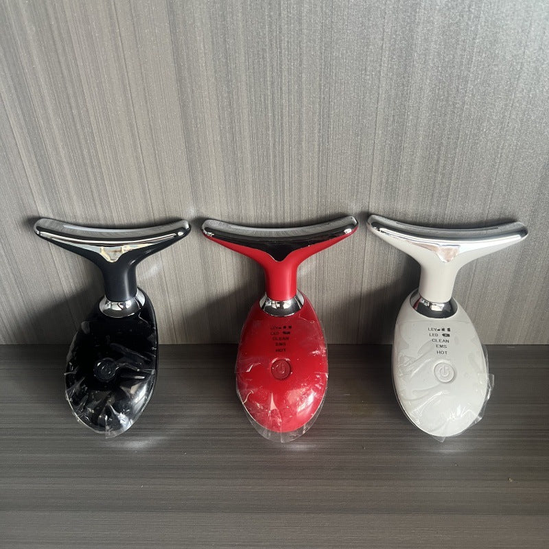 Three-Color Seven-Color Neck Care Massager, Facial Lifting and Firming Beauty Instrument, Neck Beauty Instrument