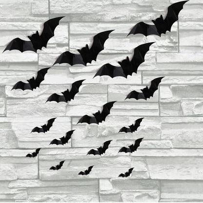 Three-dimensional Bat Self-Adhesive Wall Paper