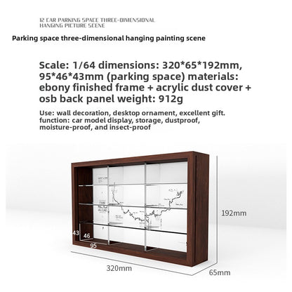 Three-dimensional Car Model Wall Display
