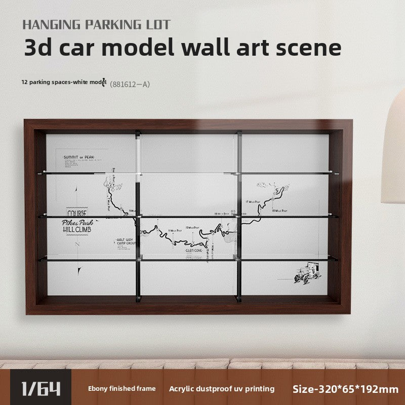 Three-dimensional Car Model Wall Display