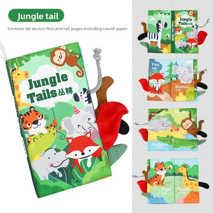 Three-dimensional fruit and vegetable dinosaur tail early education book