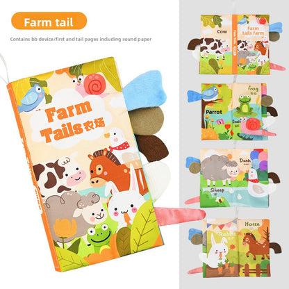 Three-dimensional fruit and vegetable dinosaur tail early education book