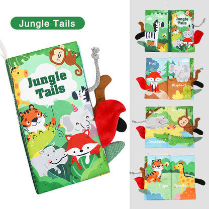 Three-dimensional fruit and vegetable dinosaur tail early education book