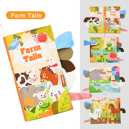 Three-dimensional fruit and vegetable dinosaur tail early education book