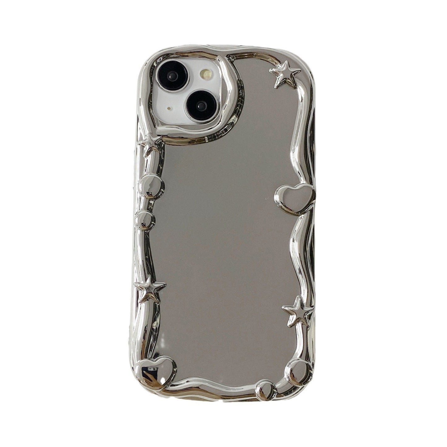 Three-dimensional mirror-like phone case