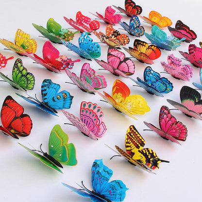 Three-dimensional simulated butterfly