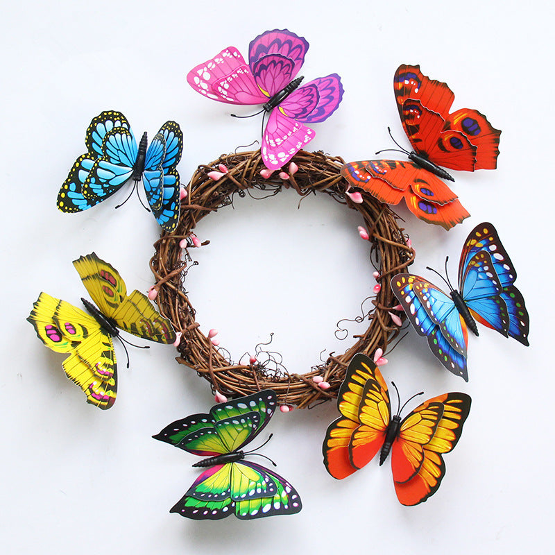 Three-dimensional simulated butterfly