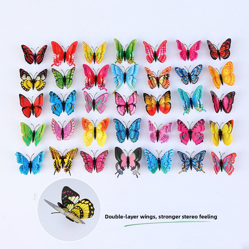 Three-dimensional simulated butterfly