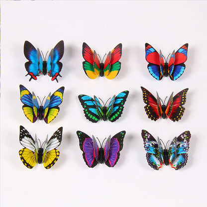 Three-dimensional simulated butterfly