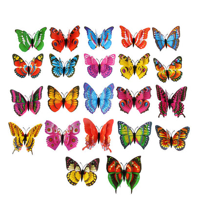Three-dimensional simulated butterfly