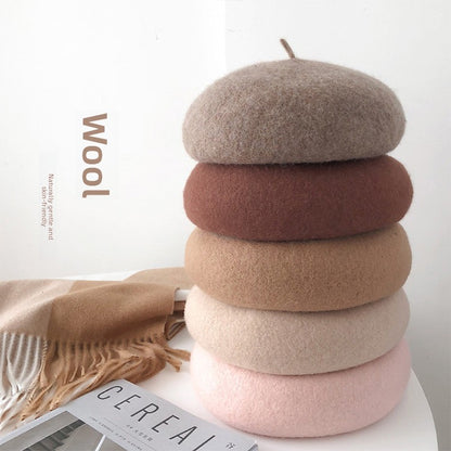Three-dimensional wool pumpkin hat