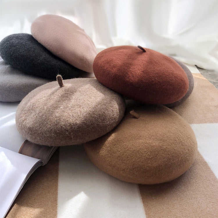 Three-dimensional wool pumpkin hat