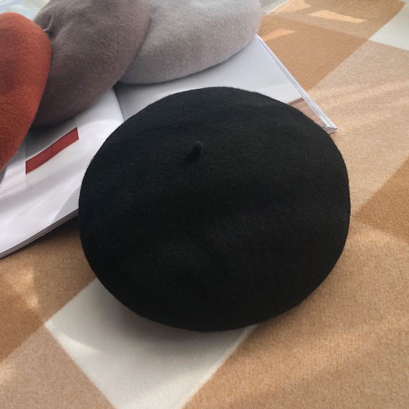 Three-dimensional wool pumpkin hat