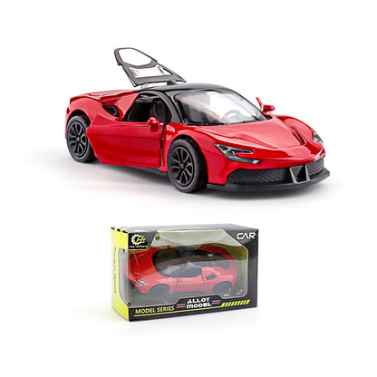 Three-Door Alloy Pull Back Toy Car Model